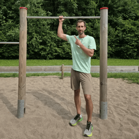 artgrechte Bewegung Gesundheitswecker Reck